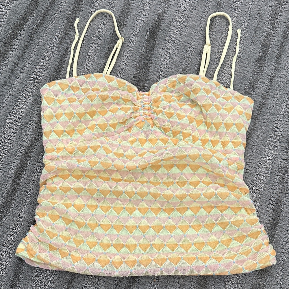 Geometric Patterned Women's Top